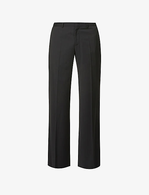 MSFTSREP: Relaxed-fit straight-leg wool trousers