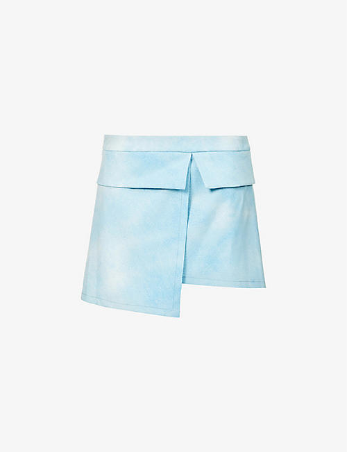 MSFTSREP: Gonna high-waisted stretch-woven mini skirt