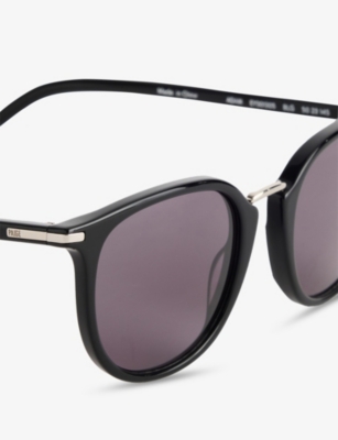Paige Mens Ey301305 Adam Rectangular Bio Acetate And Recycled-steel Sunglasses Chococlate Haze In Chococlate Haze