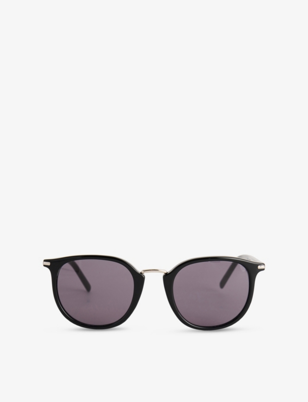 EY301305 Adam rectangular acetate and steel sunglasses