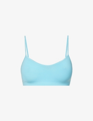 Hanro Touch Feeling Stretch-jersey Soft-cup Bra In 1548 Soft Cyan
