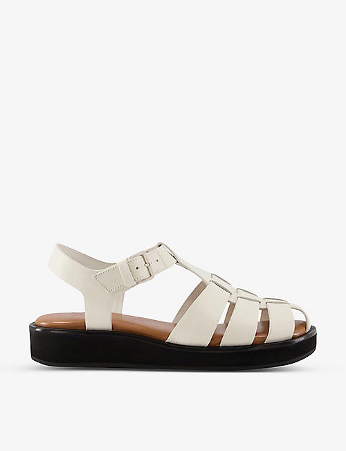 DUNE: Loch fisherman-style leather sandals
