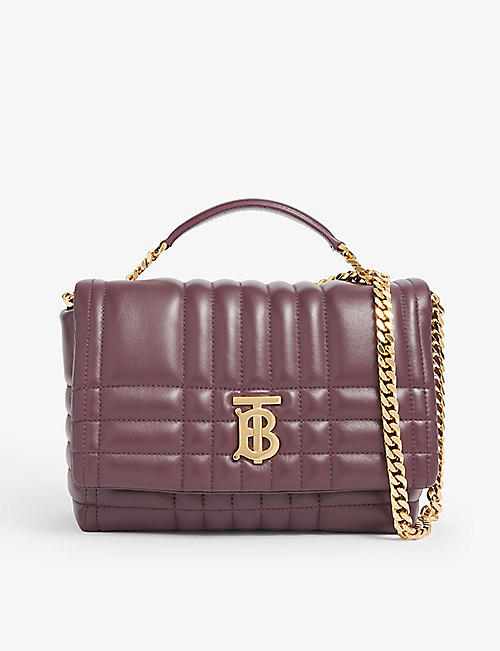 BURBERRY: Lola leather satchel bag