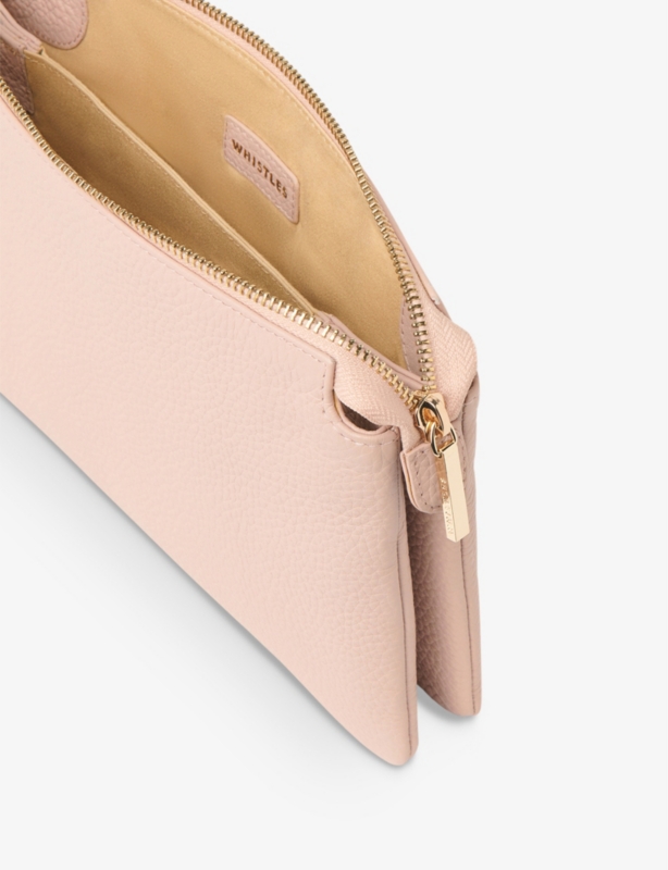Elita leather clutch bag