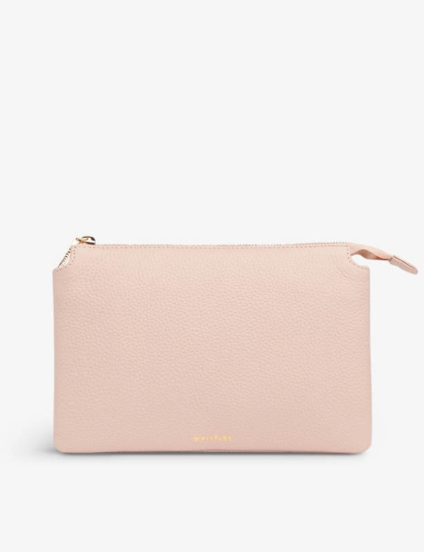 Elita leather clutch bag