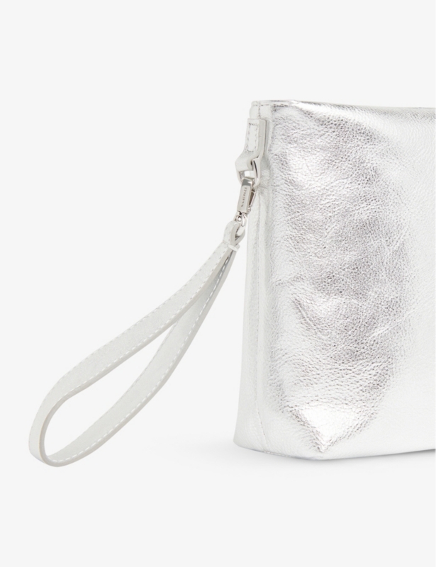 Avah leather clutch bag