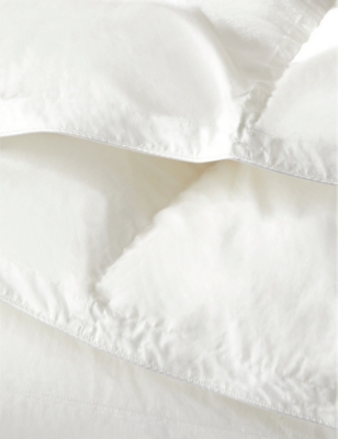 Shop The White Company Muscovy 4.5 Tog Single Cotton-down Duvet In None/clear
