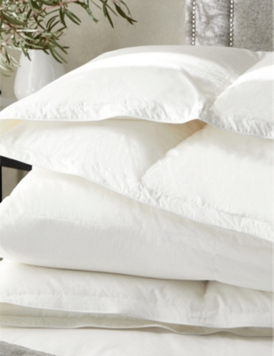 Shop The White Company Muscovy 4.5 Tog Single Cotton-down Duvet In None/clear