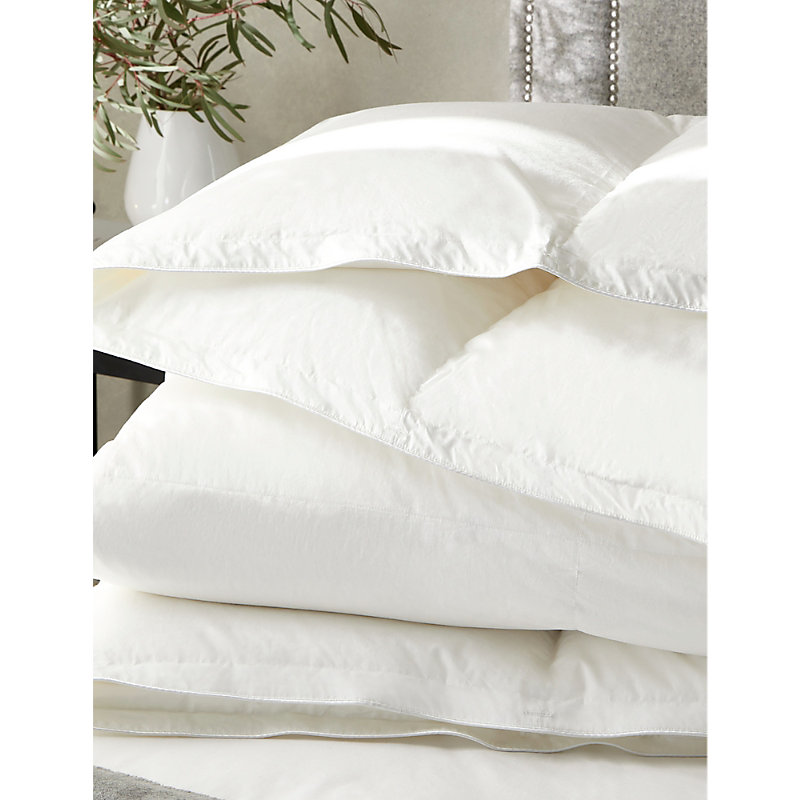 Shop The White Company None/clear Muscovy 4.5 Tog Single Cotton-down Duvet