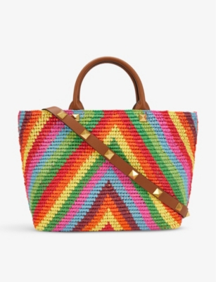 Valentino sales straw tote