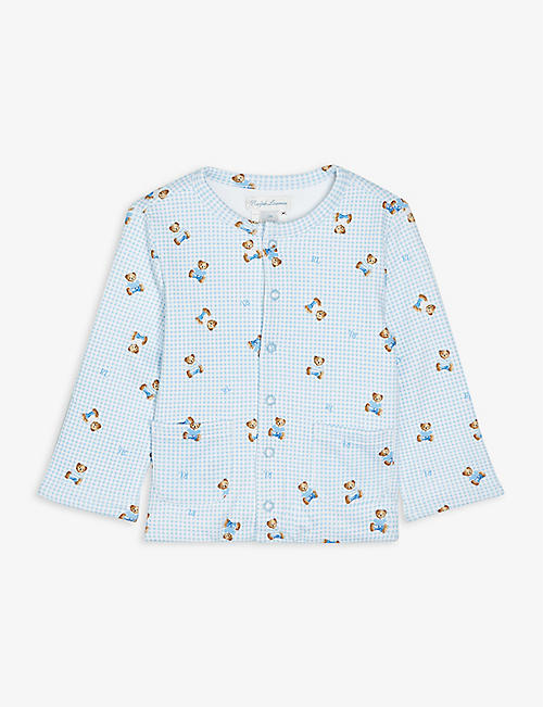 RALPH LAUREN: Polo Bear graphic-print cotton jacket 3-18 months