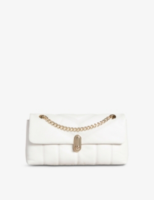 Ted Baker Ayahli Quilted Leather Shoulder Bag In Ivory | ModeSens