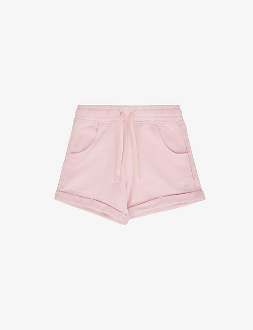 BENETTON: Logo-embroidered cotton-jersey shorts 7-8 years