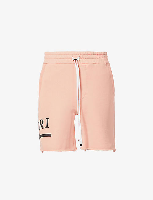 AMIRI: Logo-print relaxed-fit cotton-jersey shorts