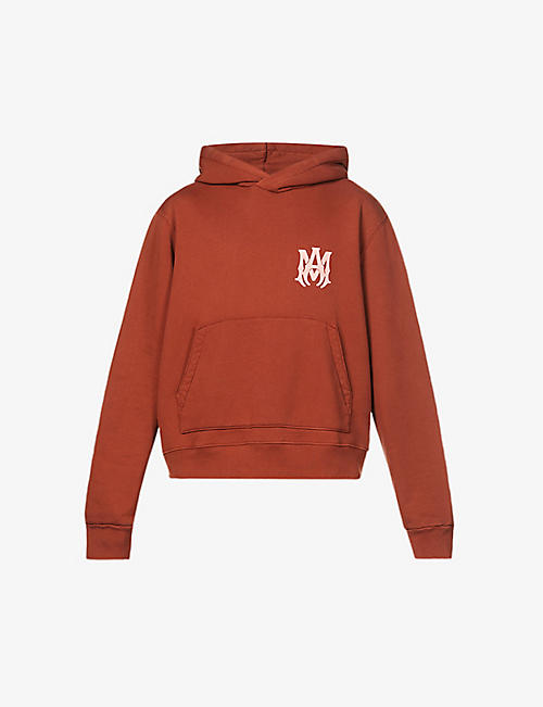 AMIRI: Logo-print relaxed-fit cotton-jersey hoody