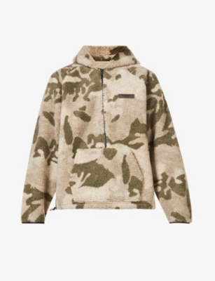 Essentials Camouflage Fleece Jacket In Camo