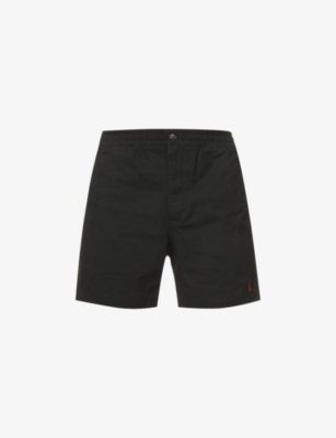 Polo Ralph Lauren Prepster icon logo stretch twill shorts in black