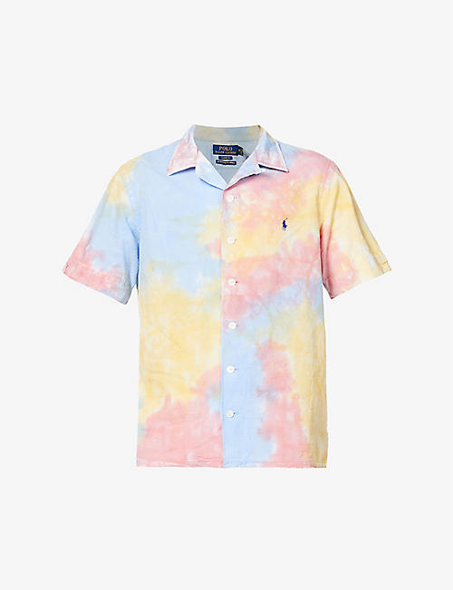POLO RALPH LAUREN: Tie-dye seersucker cotton shirt