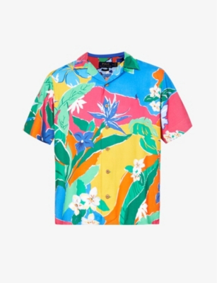 Polo Ralph Lauren Tropical-print Short-sleeve Woven Shirt In Paradiso ...