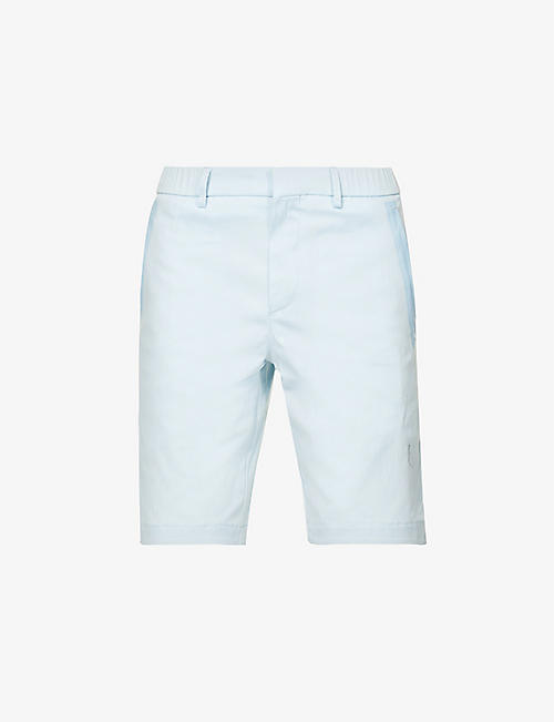 BOSS: Slim-leg mid-rise stretch cotton-blend shorts