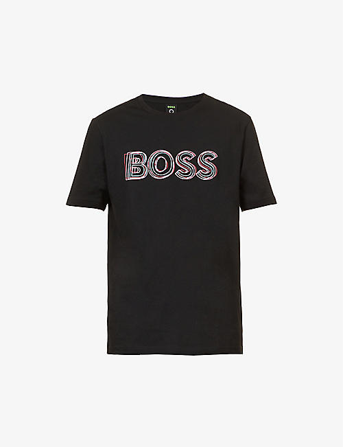 BOSS: Logo-graphic cotton-jersey T-shirt