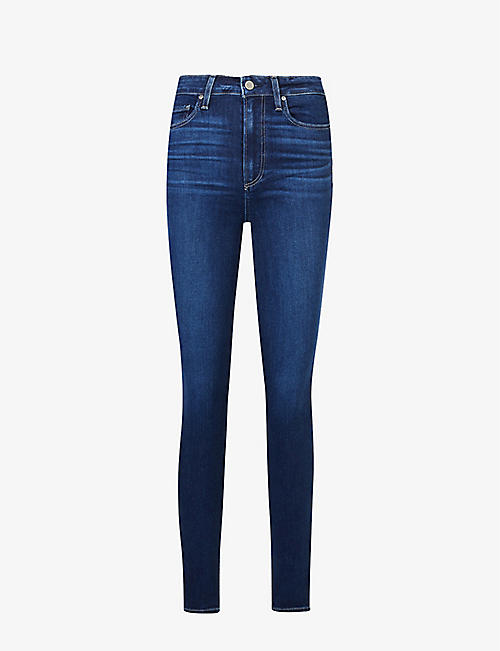 PAIGE: Margot skinny high-rise stretch-denim jeans
