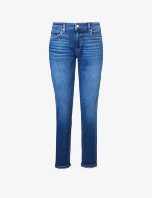 PAIGE: Brigitte straight-leg mid-rise stretch-denim jeans