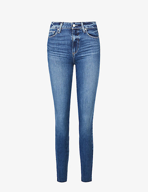 PAIGE: Hoxton Ankle skinny high-rise jeans