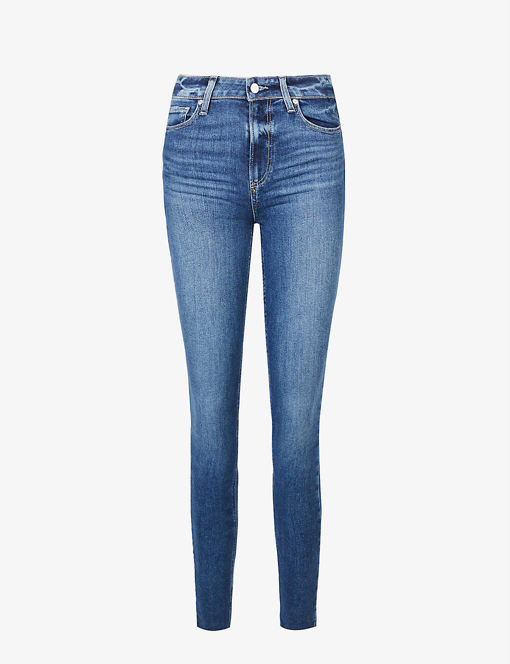Shop Paige Women's Bia Hoxton Ankle Skinny High-rise Jeans In Blue