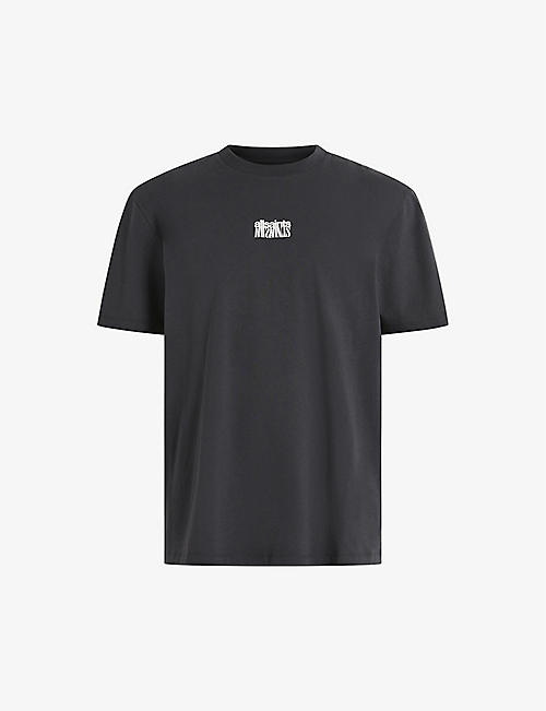 ALLSAINTS: Refract slogan-print organic-cotton T-shirt