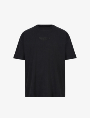 AllSaints Harding Oversized Ramskull Crew T-Shirt - Soft Green