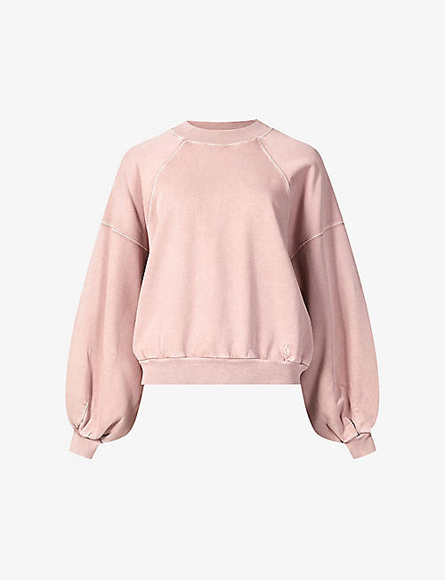 ALLSAINTS: Tayla round-neck cotton-jersey sweatshirt