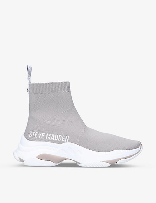 STEVE MADDEN: Master logo-embroidered chunky-soled knitted sock trainers
