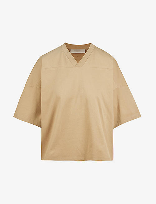 FOG X ESSENTIALS: ESSENTIALS Football short-sleeved cotton-jersey T-shirt