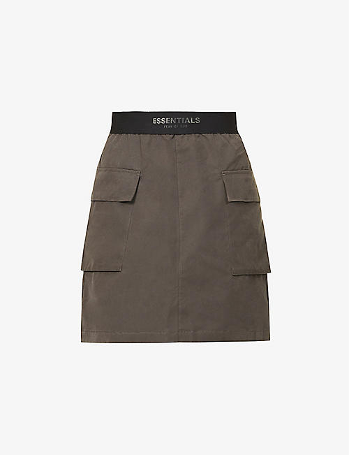 FOG X ESSENTIALS: ESSENTIALS cargo cotton-blend mini skirt