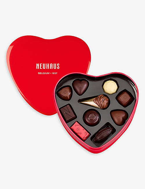 NEUHAUS: Metal Heart chocolate selection 116g