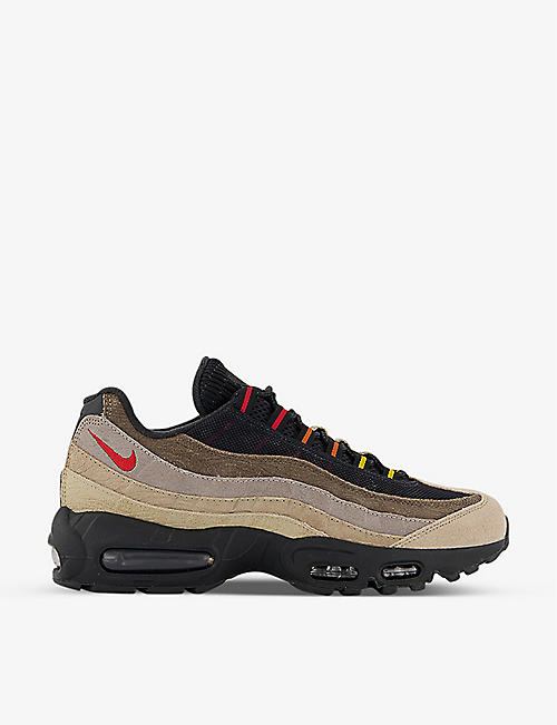 NIKE: Air Max 95 panelled suede and mesh trainers