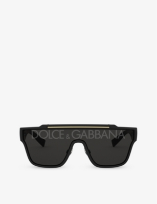 Dolce & Gabbana Dg6125 Square-frame Nylon Sunglasses In Black