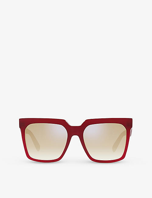 CELINE: CL4055IN rectangular acetate sunglasses