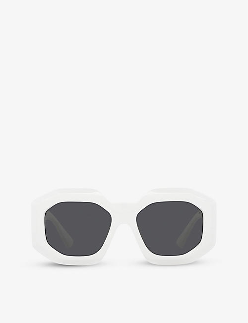 VERSACE: VE4424U Maxi Medusa Biggie square-frame acetate sunglasses