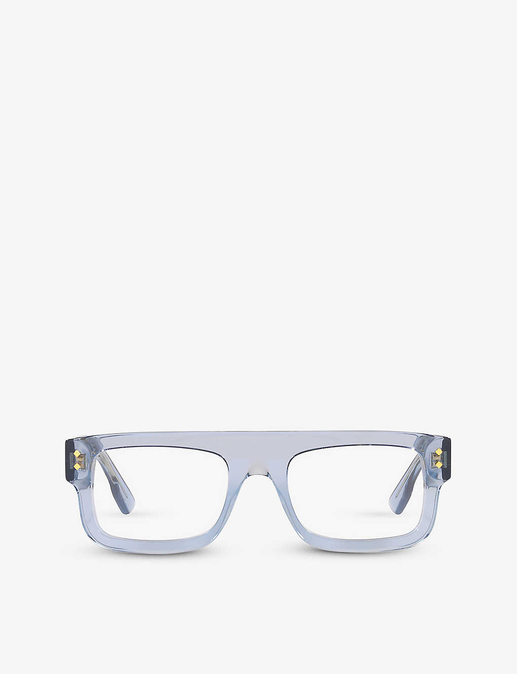 Gucci Womens Blue Gg1085o Square-frame Acetate Glasses