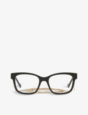 GUCCI: GG1025O square-frame acetate glasses