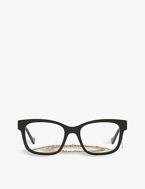 GUCCI: GG1025O square-frame acetate glasses