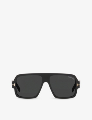 Tom Ford Ft0933 Camden Square-frame Acetate Sunglasses In Black