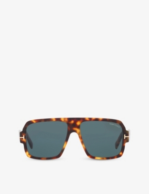 Tom Ford Ft0933 Camden Square-frame Acetate Sunglasses In Yellow