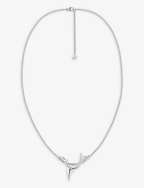 SHAUN LEANE: Rose Thorn sterling-silver pendant necklace