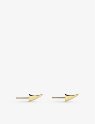 Shop Shaun Leane Women's Yellow Gold Vermeil Rose Thorn Gold-tone Sterling Silver Stud Earrings