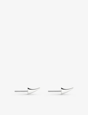 SHAUN LEANE: Rose Thorn sterling-silver stud earrings