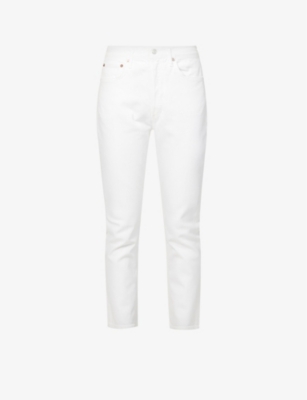 Agolde Riley Straight Highrise Regularfit Organiccotton Jeans In Whip ModeSens