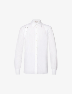 ALEXANDER MCQUEEN: Harness slim-fit stretch-cotton shirt